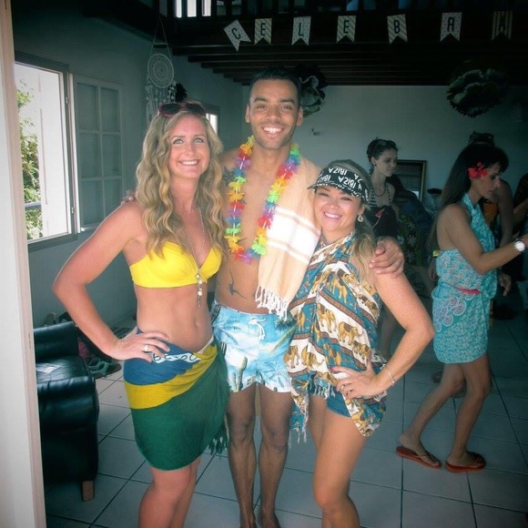 Victoria’s Secret angel convertible/Maui pink lotus multi way bikini top 34c - Picture 14 of 16